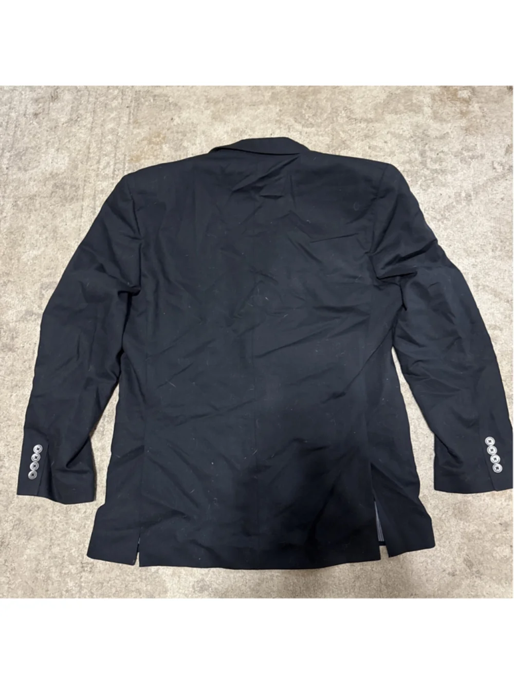 Calvin Klein Men's black Solid Skinny-Fit Infinite Stretch Suit Jacket Size 43R
